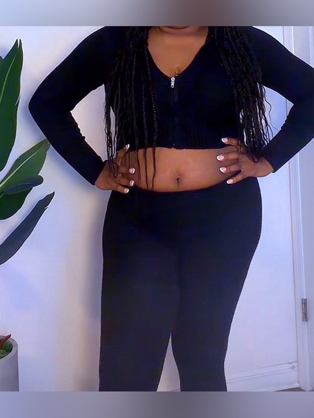 CozyCash Sweater Pant Set - Blac
